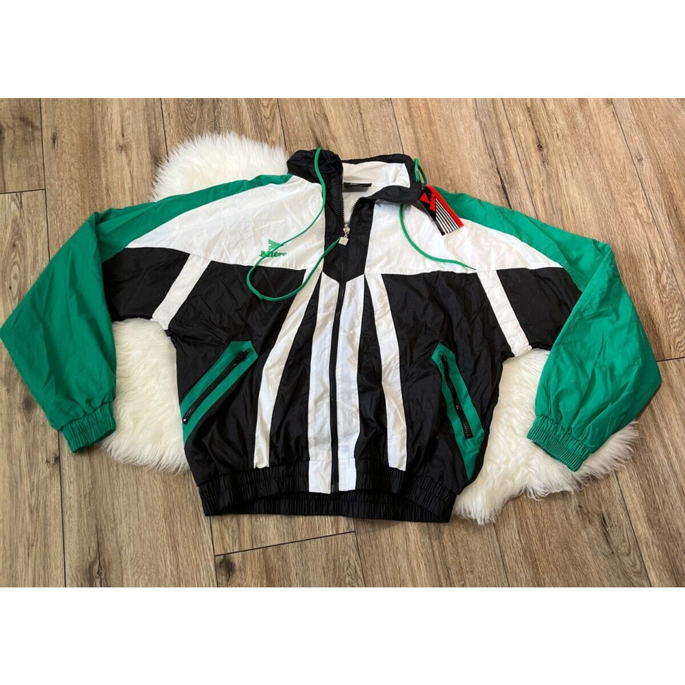 NWT Vintage MITRE Soccer Full Zip Performance Nylon Jacket Men's Medium